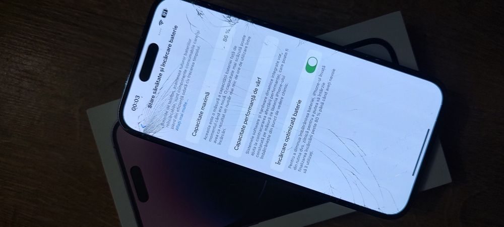 De vânzare, iPhone 14 Pro Max ,spart funcțional!!