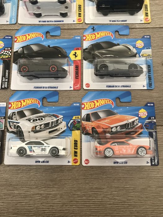 Hot wheels колички BMW Ferrrari mercedes audi nissan ford hotwheels