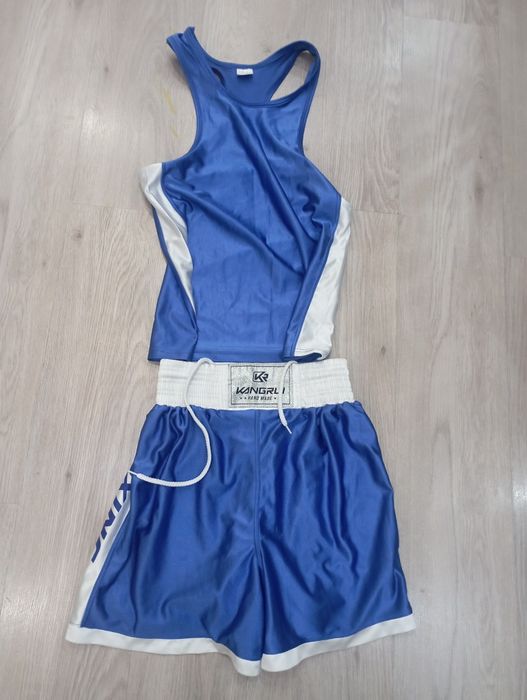 синяя боксёрская форма размер S