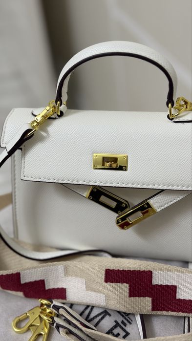 Сумка женская белая через плечо