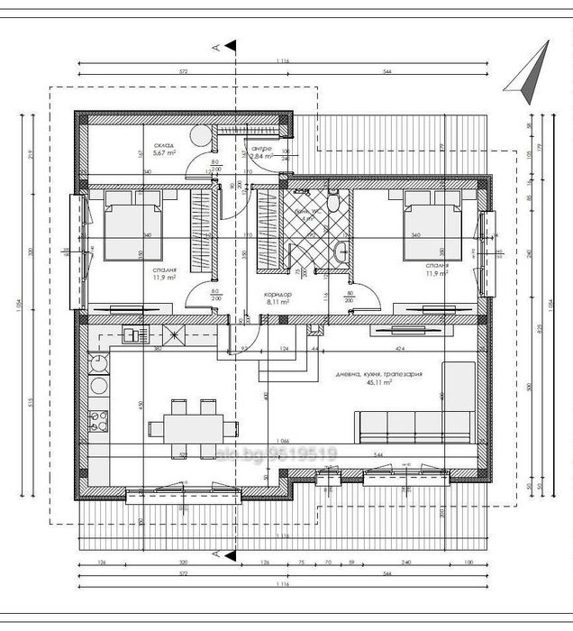 Продава се Къща в Бургас, Меден рудник - зона А - 130 кв.м за 885 €/кв.м - Снимка #4