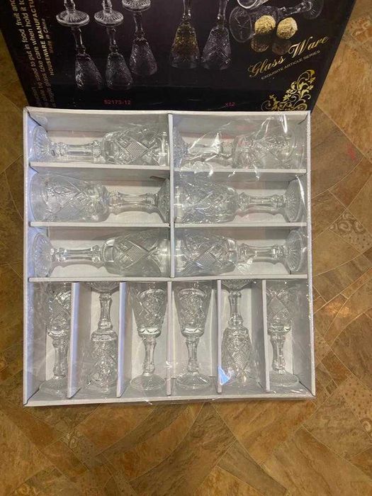 Набор фужеров и рюмок хрусталь