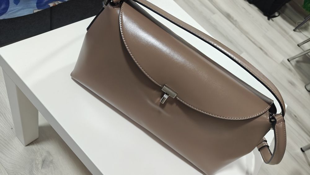 Geantă piele TOTEME  T-Lock made in italy