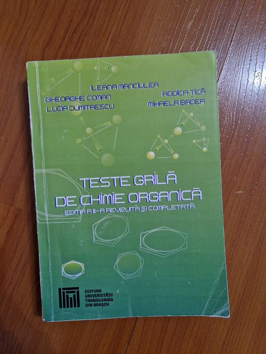 Vând carte teste chimie admitere medicina Brasov