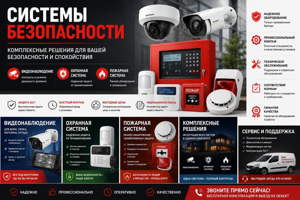 Электромонтажные работы. Системы видеонаблюдение