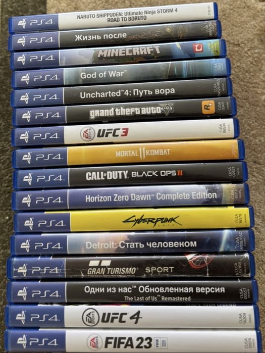 PS4 + 2 джостик + 18 игр
