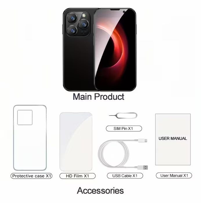 Мини телефон XS18Pro – 2GB RAM, 16GB, Слот за 2 SIM карти