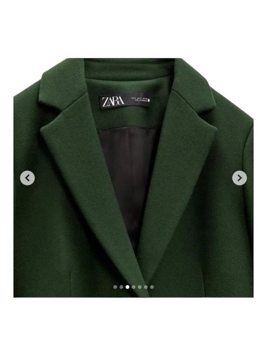 Дамско палто ZARA – зелено, вълна MANTECO-НОВО