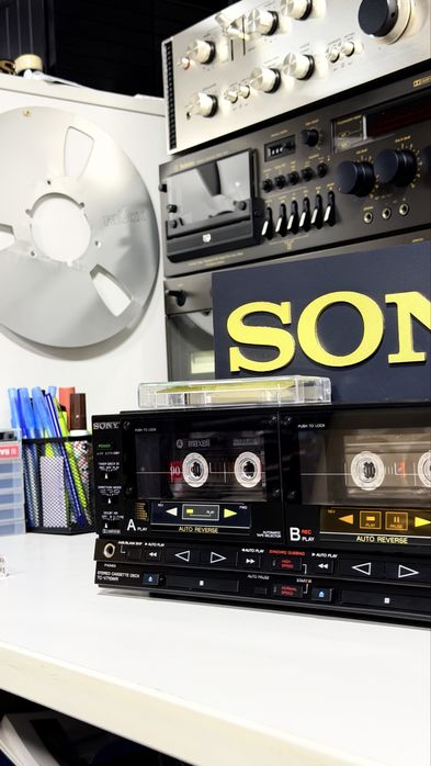 Sony TC-V710WR – Stereo Double Cassette Deck Auto Reverse | Dolby B/C | High Speed Dubbing | AMS | Made in Japan