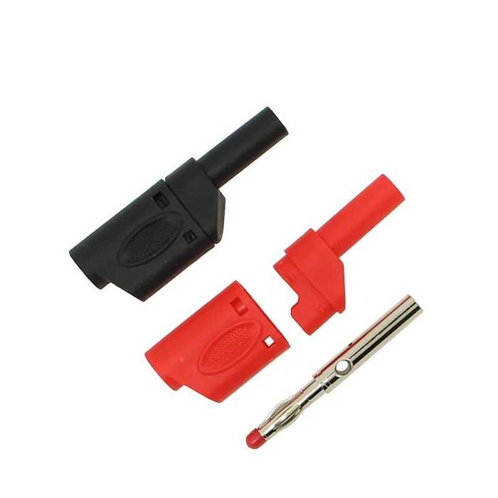 Mufa banana 4mm cu manson set 4buc accesorii multimetru