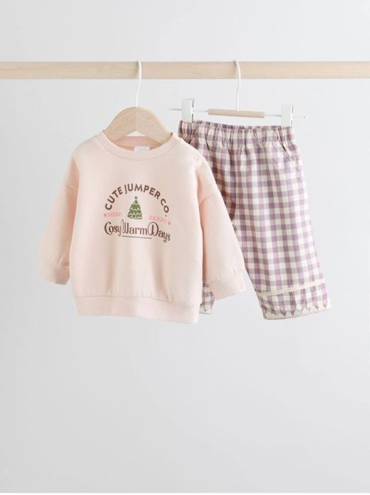 Детский комплект NEXT (джемпер + брюки), 6–9 мес