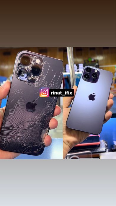 замена стекла на iphone 11/12/13/13 pro m/14 pro/14 pro max/15 pro max