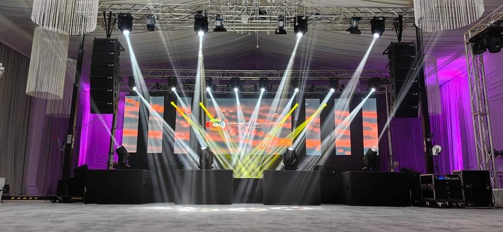 Dj, Mc, Ecran led, lumini, fum greu, tun spuma, pistol CO2