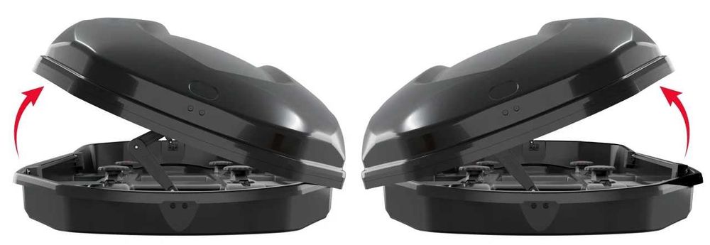 Cutie portbagaj Menabo Satellite 550 DUO ABS Black 198x94x36 cm