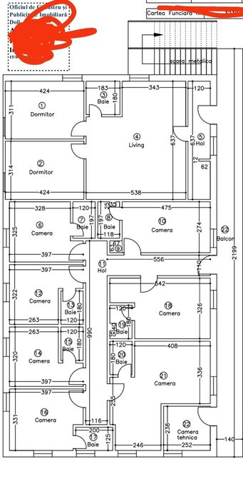 Închiriez 7 camere + Apartament