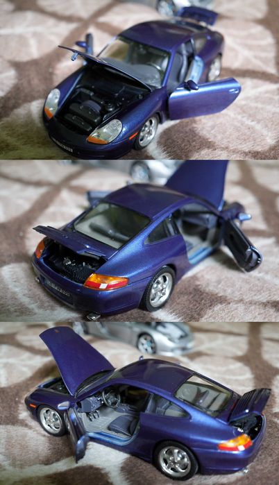 2 modele PORSCHE 911, Carrera GT (BBurago, Maisto)