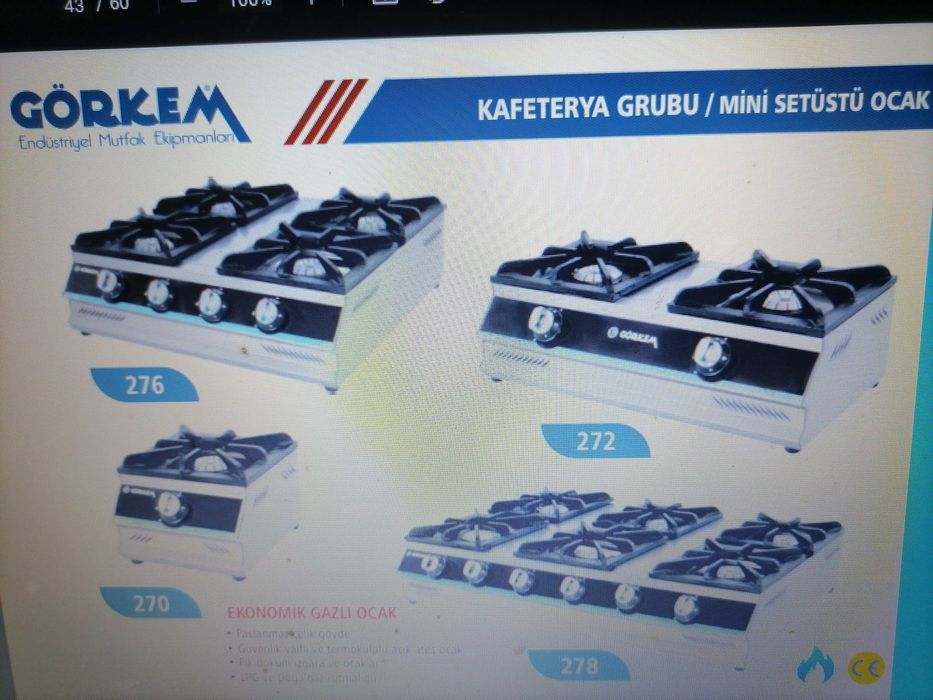 Газов котлон  професионален  1-ен, 2-ен,3-ен, 4-ен, фритюрник, дюнер