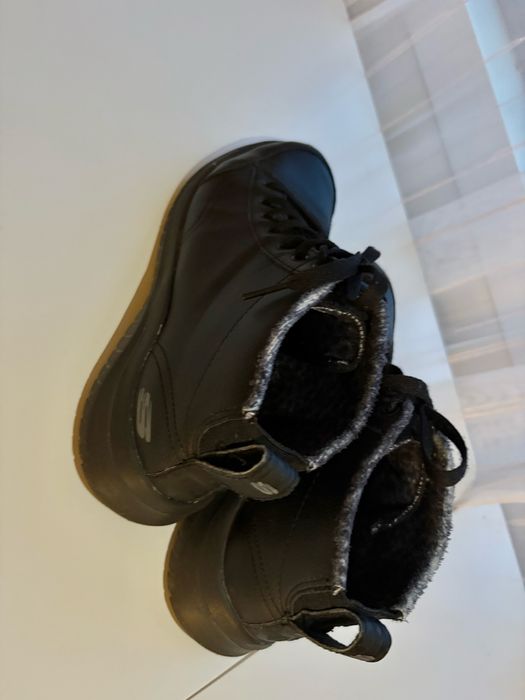 Skechers, Боти Ultra Flex 2.0 от еко кожа, Черен