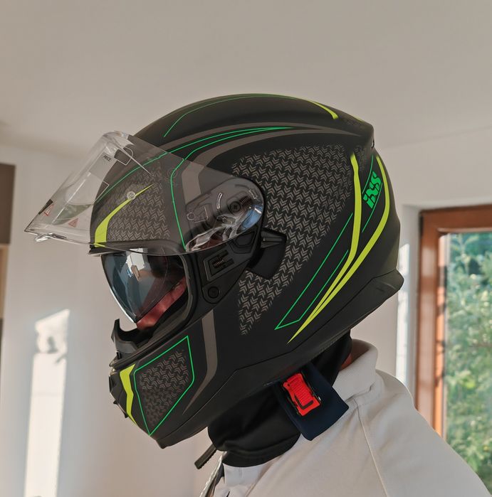 Casca moto  IXS mărime XL cu ochelari integrati noua