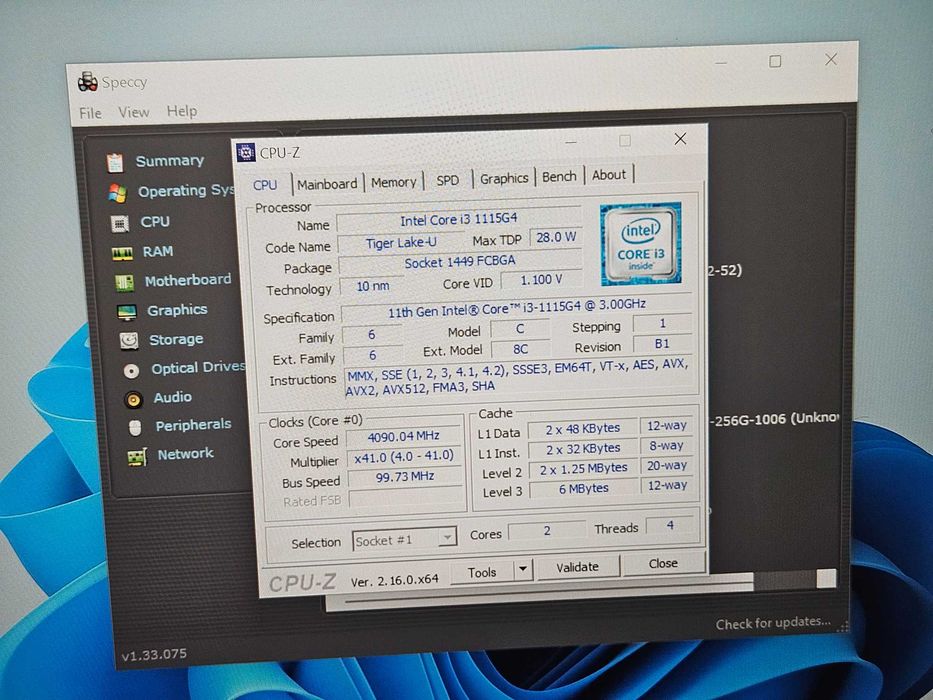 laptop 13.3" lenovo thinkpad L13 intel core i3 1115G4 8 gb ram ssd 256 gb - bateria defecta