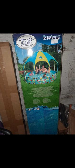 Piscina cu cadru metalic Bestway 2,44 m X 51 cm