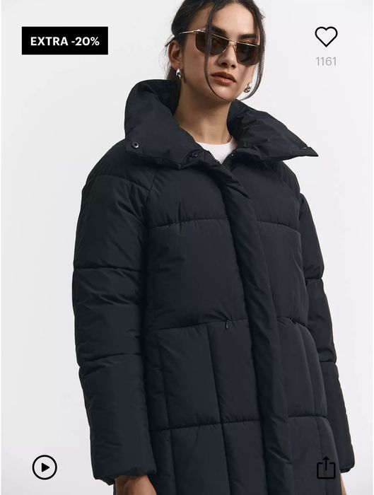 Geacă lungă de iarnă matlasată, noua, marimea XL-42