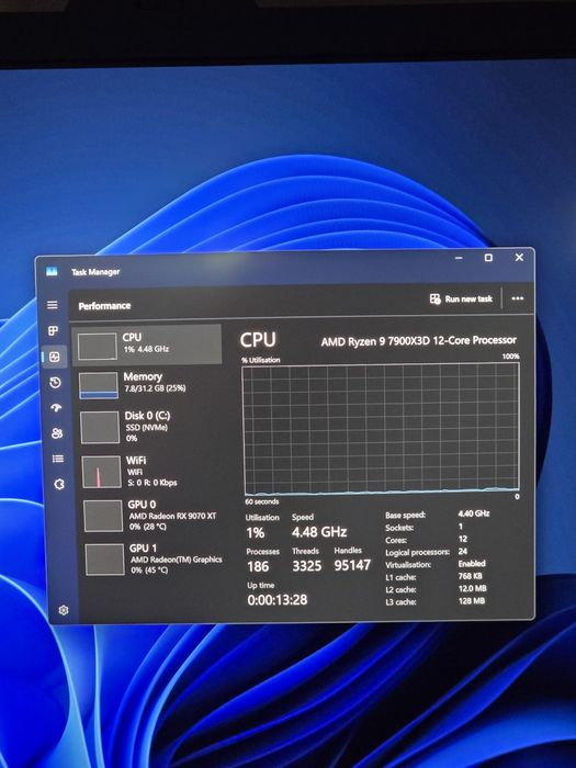 PC Gaming High-End  Ryzen 9 7900X3D,RX 9700 XT 16gb,Ddr5 32gb,1TB Nvme