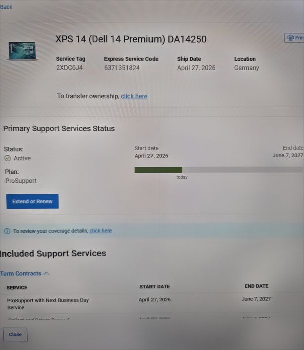 Ултрабук Dell 14 Premium (XPS 14) Core 7 Ultra/DDR5/3.2K OLED