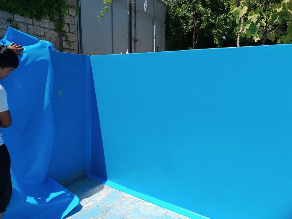 Бассенлар учун тент банер установка