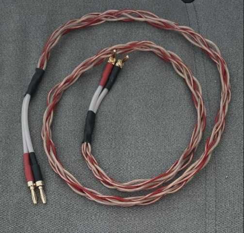 Cabluri boxe cu mufe banana 4mm, diverese lungimi,  grosimi si modele.