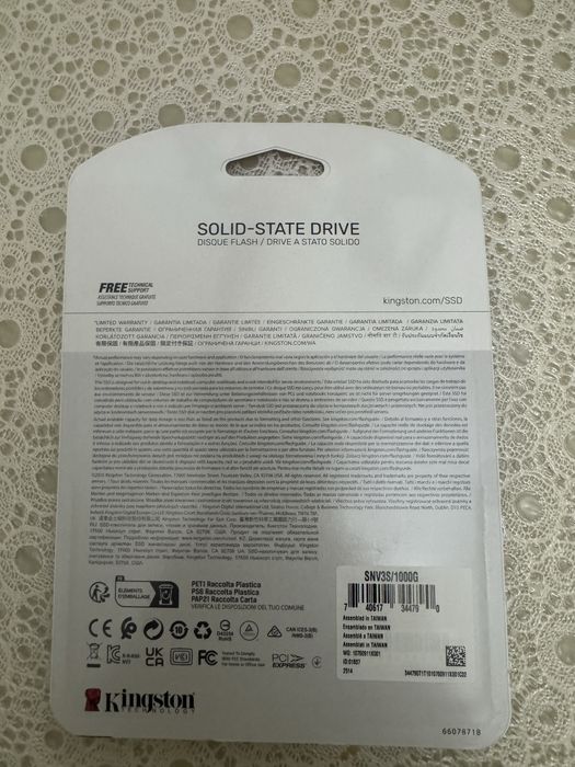 SSD накопитель kingston