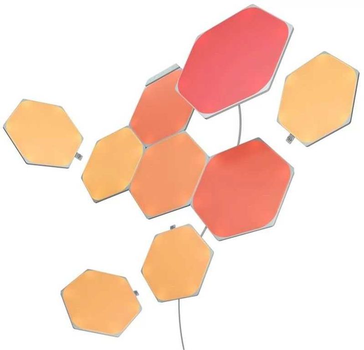 Смарт светлинни панели Nanoleaf Shapes Hexagons стартов пакет 9 броя