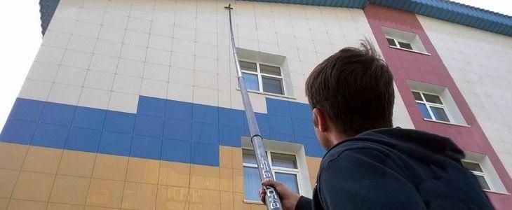Мойка фасадов и окон