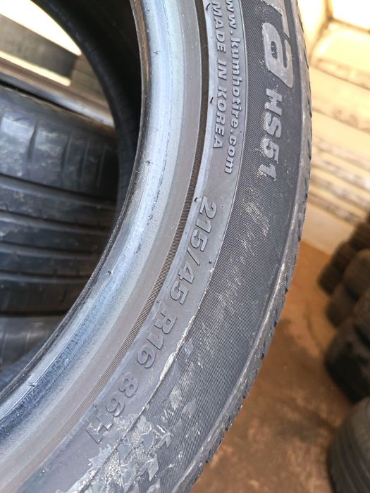 Anvelope vara 215 45 16 kumho 2022 și 2018 5.3-6mm