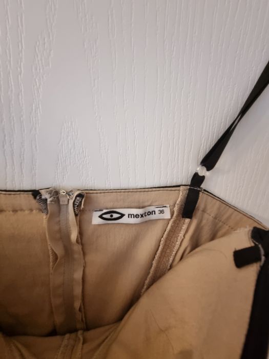 Rochie club Mexton 36 S superba bej push up