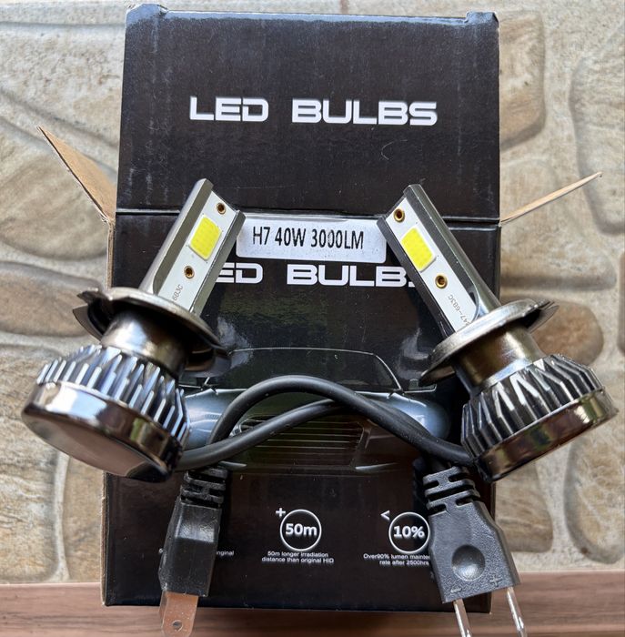 LED крушки H7 + подарък