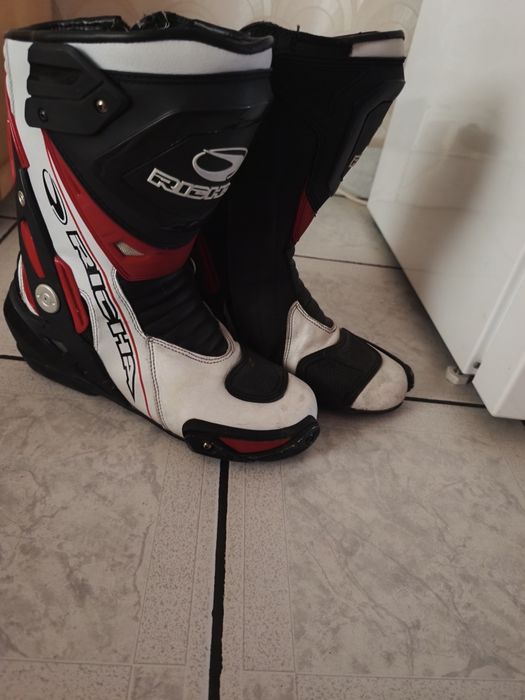 Ghete Moto R, black-red-white