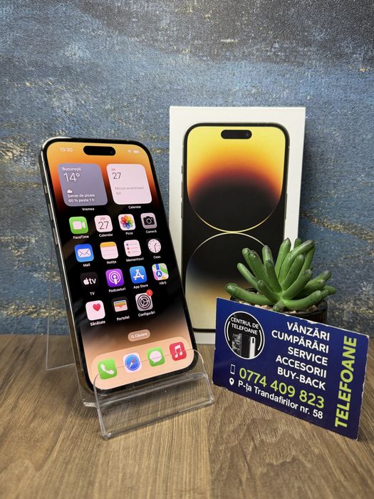 Iphone 14 pro/128gb/2 Ani Garantie Centrul de Telefoane/rate