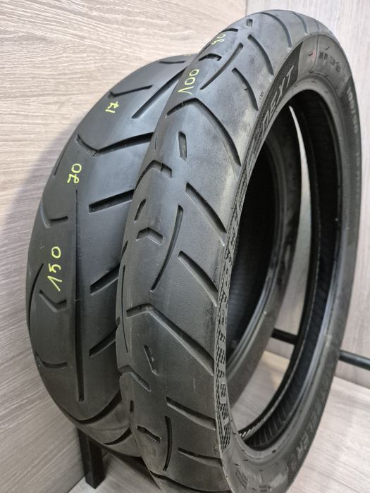 Set anvelope moto 100 90 19 cu 150 70 17 Metzeler Tourance next dot 21