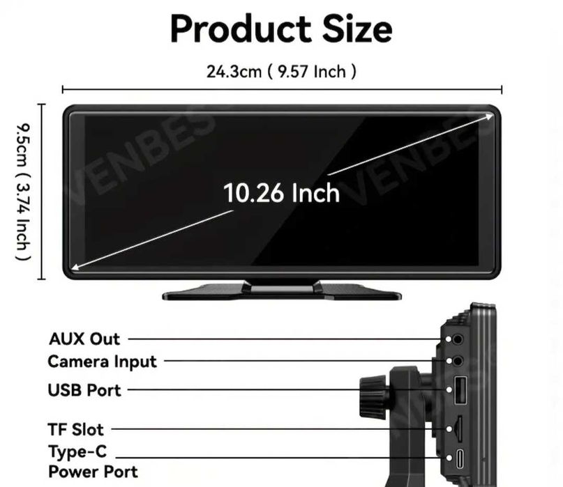 Преносима универсална мултимедия с Android Auto, Car Play.