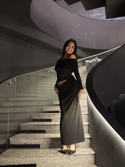 Платье,чёрное длинное,открытое