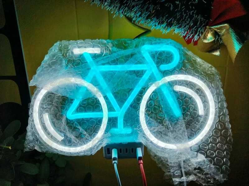 Neon luminos tip bicicleta