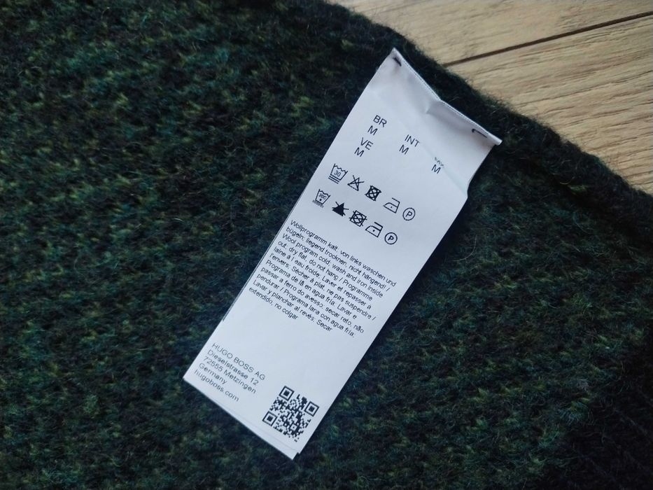 Hugo Boss Mountain Forest Пуловер Микс Вълна Алпака Мъжки Размер M