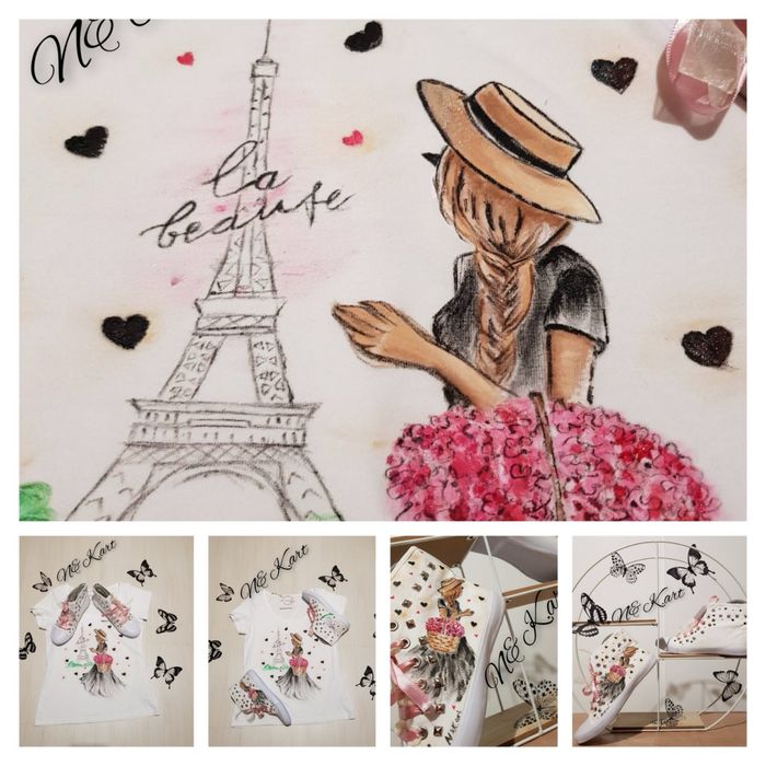 Ръчно рисувани тениски и кецове