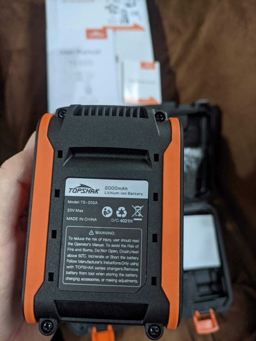 TOPSHAK TS-ED5 20V 13мм - Винтоверт с безчетков мотор