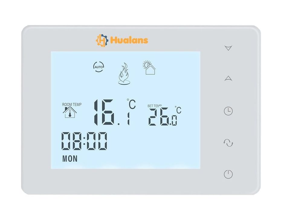 Termostat programabil pe baterii pentru centrala 2 fire