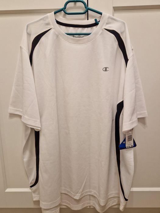 Tricoul alb/negru barbati, Champion, marime 2XL