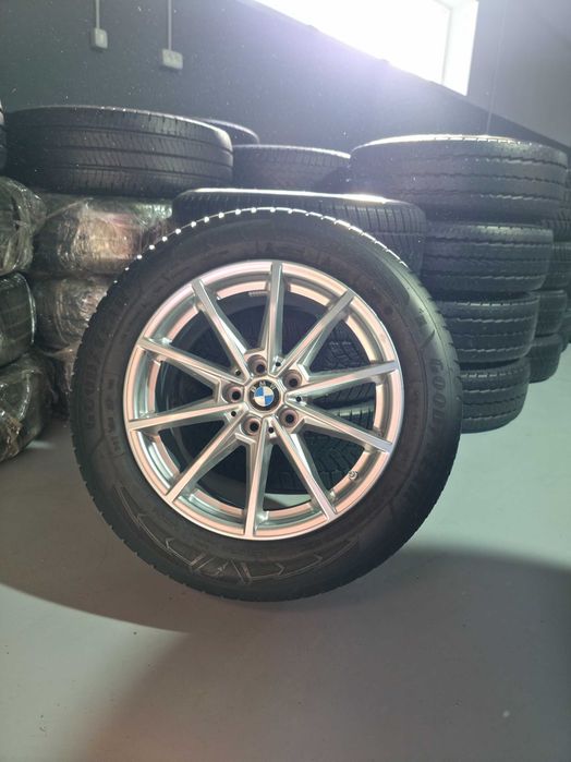 4 ROTI Complete JANTE + Anvelope IARNA - 225/55/17 GoodYear 2022 - CA NOI - OEM BMW X1 X2 - Seria 5 G30 - Seria 4 G26 - BMW i4 - CA NOI