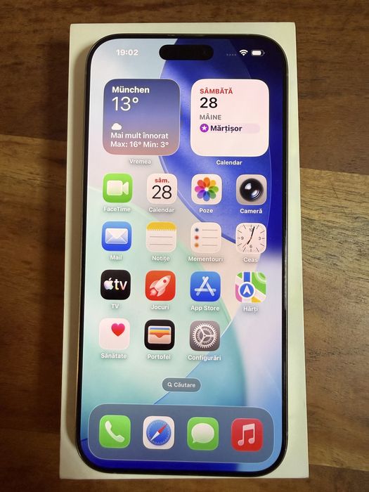 iPhone 16 Pro Max 5G, 256GB, Natural Titanium-100% Baterie