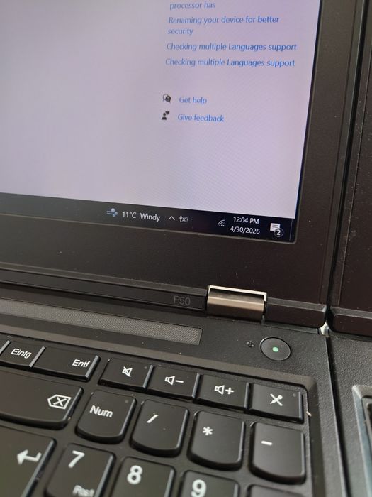 Workstation Lenovo P50 (i7-6820HQ) Nvidia Quadro M2000M 4gb incomplete ( fara RAM, SSD, baterii)
